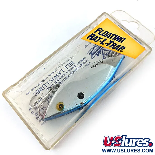 ​ Bill Lewis Rat-L-Trap Floater RT 258, RT 258 Chrome Black Blue, 9,5 г, воблер #13475