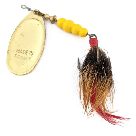 Mepps Aglia 5 Dressed (з хвосту білки), Brown Trout, 14 г, блешня оберталка (вертушка) #13518