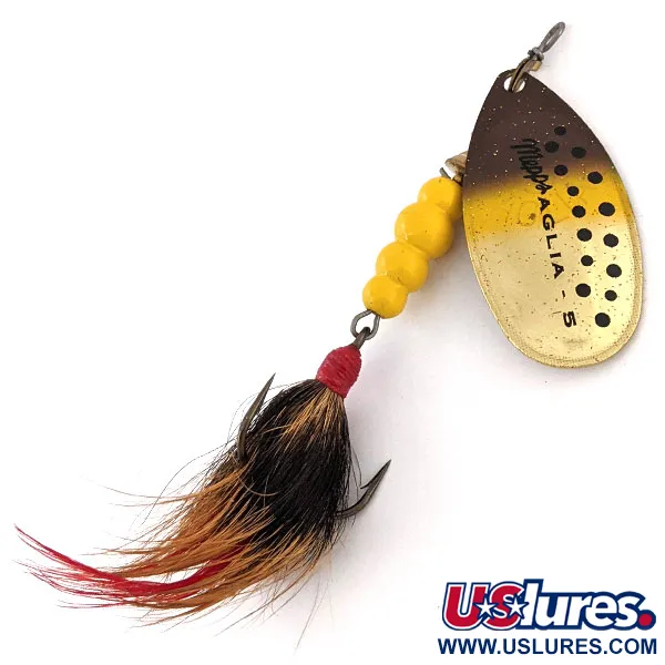  Mepps Aglia 5 Dressed (з хвосту білки), Brown Trout, 14 г, блешня оберталка (вертушка) #13518