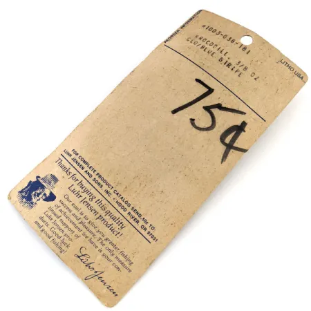 Luhr Jensen Krocodile #3 (світиться в темряві), Синій/білий Glow, 14 г, блесна коливалка (колебалка) #16083