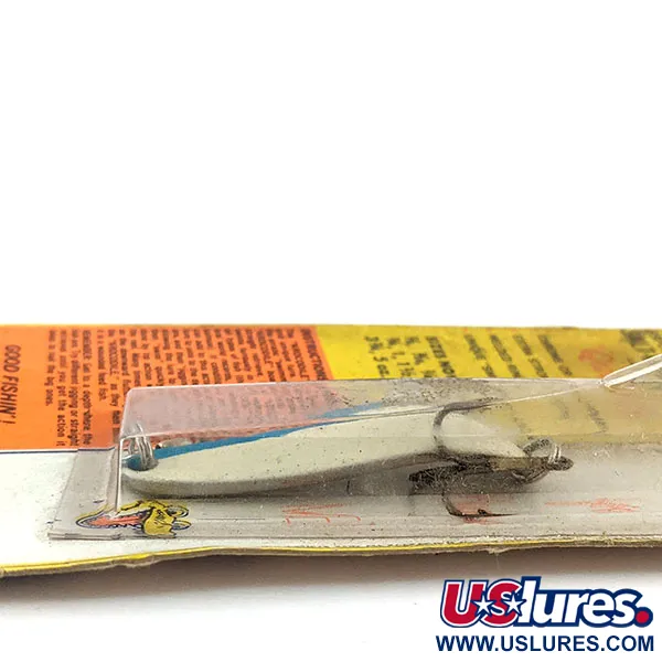 Luhr Jensen Krocodile #3 (світиться в темряві), Синій/білий Glow, 14 г, блесна коливалка (колебалка) #16083