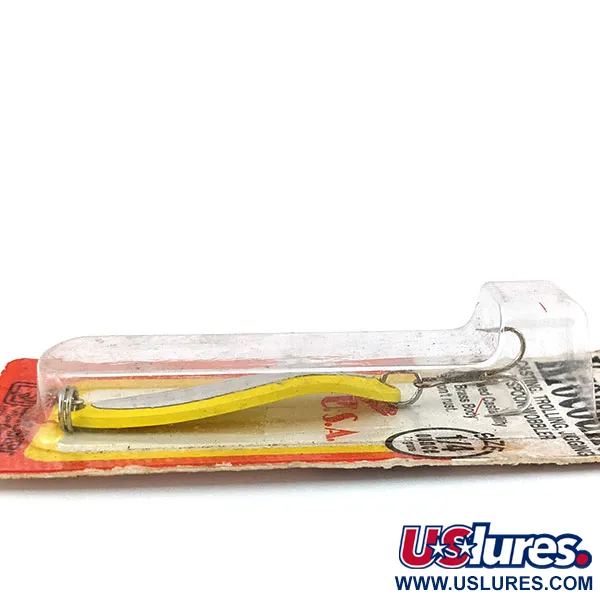 Luhr Jensen Krocodile #3, жовтий/райдужна голограма, 10 г, блесна коливалка (колебалка) #13570