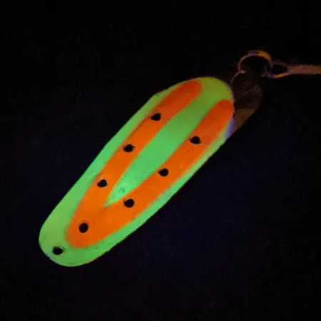 Rustowicz Charger №3 UV (світиться в ультрафіолеті), нікель/жовтий/помаранчевий, 12,5 г, блесна коливалка (колебалка) #13586