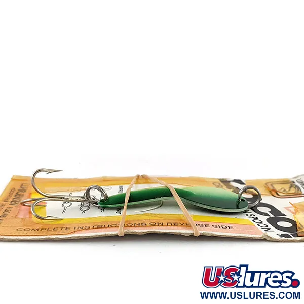 Luhr Jensen Loco 2, жовтий/зелений, 7 г, блесна коливалка (колебалка) #13600