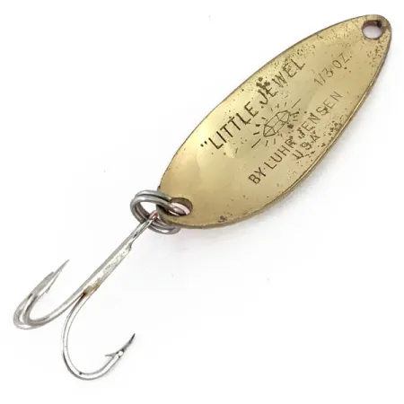 Luhr Jensen Little Jewel, Карбована латунь/червоний, 9 г, блесна коливалка (колебалка) #13604