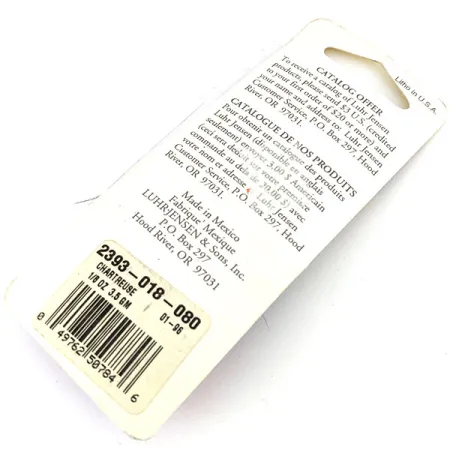 Luhr Jensen Hot Tail, жовтий/нікель, 3,5 г, блешня оберталка (вертушка) #13622