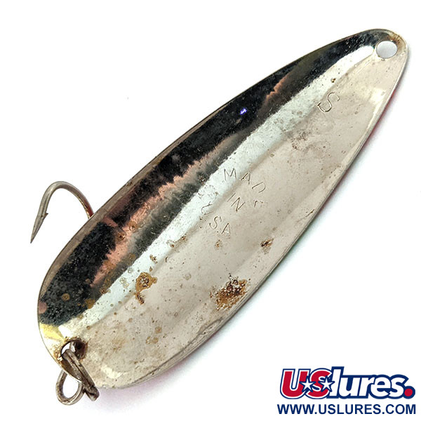 Worth Chippewa Steel Spoon, червоний/нікель, 14 г, блесна коливалка (колебалка) #13640