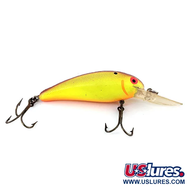  Bomber model 7A baby striper, жовтий, 14 г, блесна коливалка (колебалка) #13647