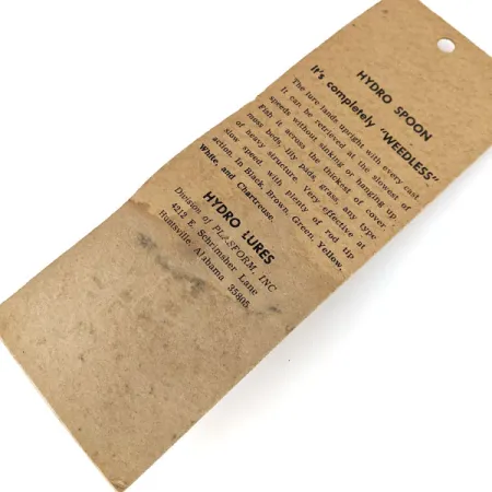 Hydro Lures Hydro Spoon, жовтий, 14 г, блесна коливалка (колебалка) #13658