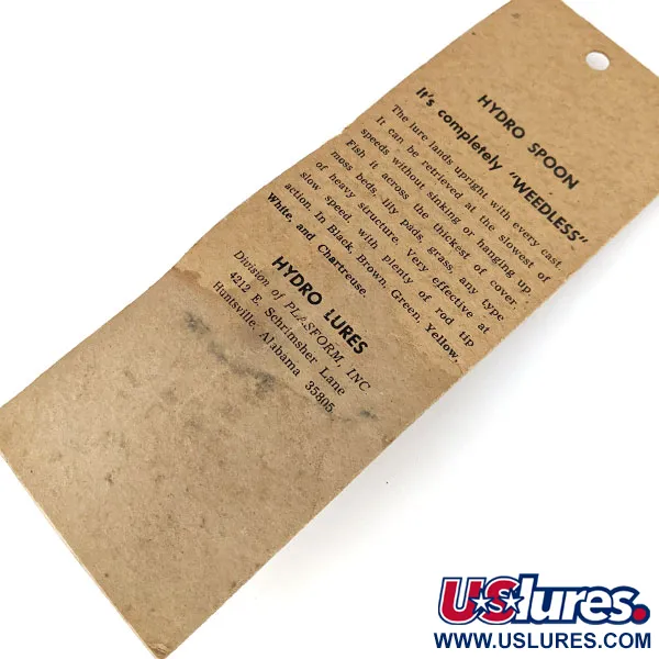 Hydro Lures Hydro Spoon, жовтий, 14 г, блесна коливалка (колебалка) #13658