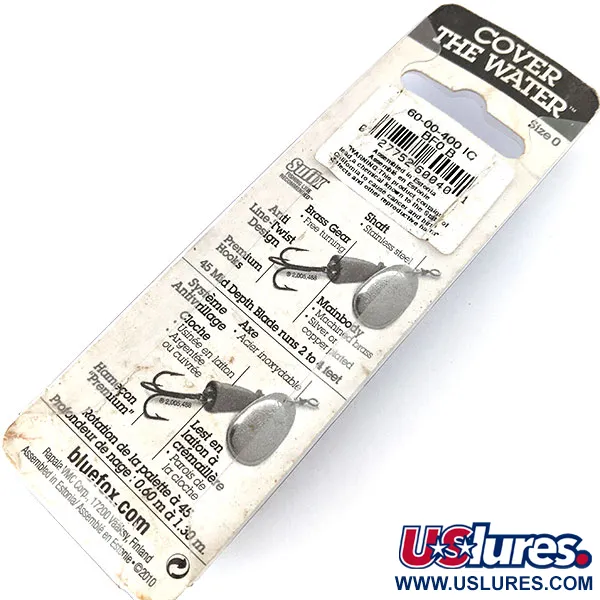  Blue Fox Super Vibrax 0, чорний, 3 г, блешня оберталка (вертушка) #13665