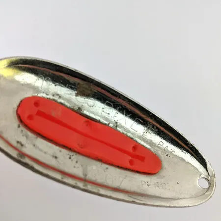 Nebco Pixee UV (світиться в ультрафіолеті), нікель/рожевий, 24 г, блесна коливалка (колебалка) #13673