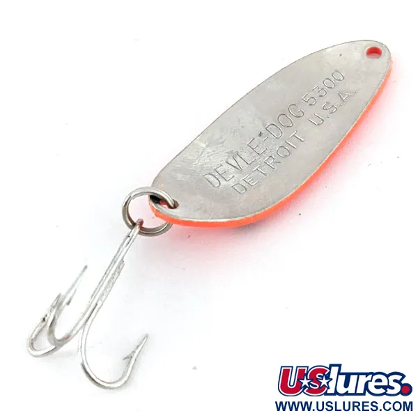 Eppinger Dardevle Devle-Dog 5300 UV (світиться в ультрафіолеті), , 10 г, блесна коливалка (колебалка) #13685