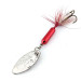 Yakima Bait ​Worden’s Original Rooster Tail, срібло/червоний, 2,6 г, блешня оберталка (вертушка) #13710