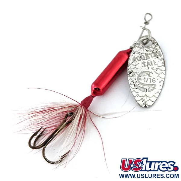 Yakima Bait ​Worden’s Original Rooster Tail, срібло/червоний, 2,6 г, блешня оберталка (вертушка) #13710