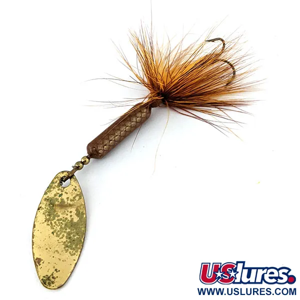 Yakima Bait Worden’s Original Rooster Tail, золото/коричневий, 4,7 г, блешня оберталка (вертушка) #13712