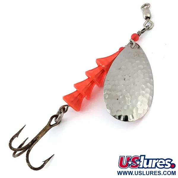 Luhr Jensen ​TEE Spoon, карбований нікель/червоний, 14 г, блешня оберталка (вертушка) #13716