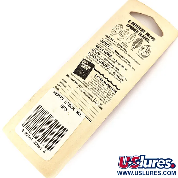  Mepps Black Fury 3, чорний/жовтий, 7 г, блешня оберталка (вертушка) #13721