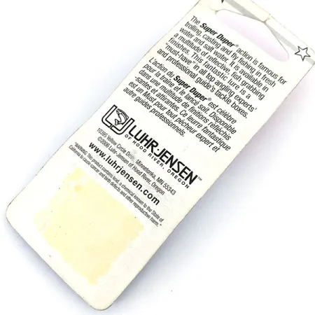 Luhr Jensen Super-Duper 503, нікель/червоний, 4,3 г, блесна коливалка (колебалка) #13722