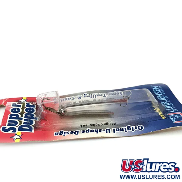 Luhr Jensen Super-Duper 503, нікель/червоний, 4,3 г, блесна коливалка (колебалка) #13722