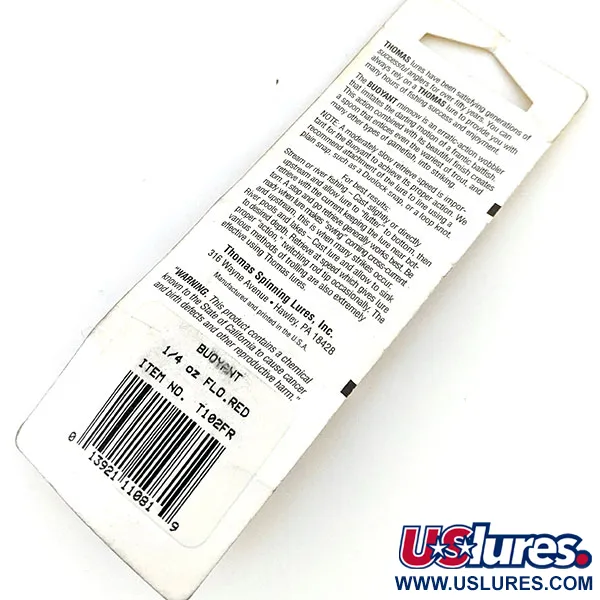  Thomas Buoyant, червоний, 7 г, блесна коливалка (колебалка) #13735