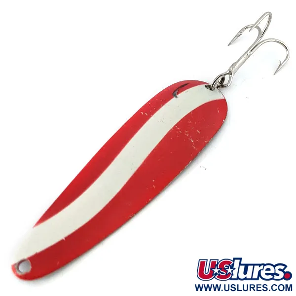  Worth Chippewa Steel Spoon, червоний/білий/нікель, 21 г, блесна коливалка (колебалка) #13753