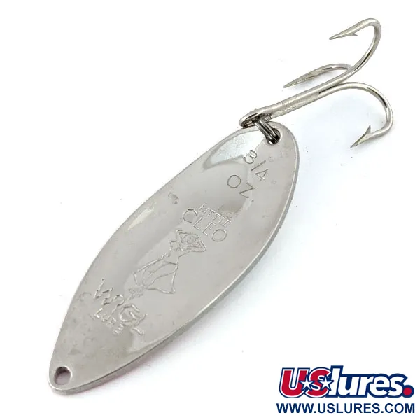 Seneca Little Cleo (Hula Girl), білий перламутр/червоний/нікель, 21 г, блесна коливалка (колебалка) #13760