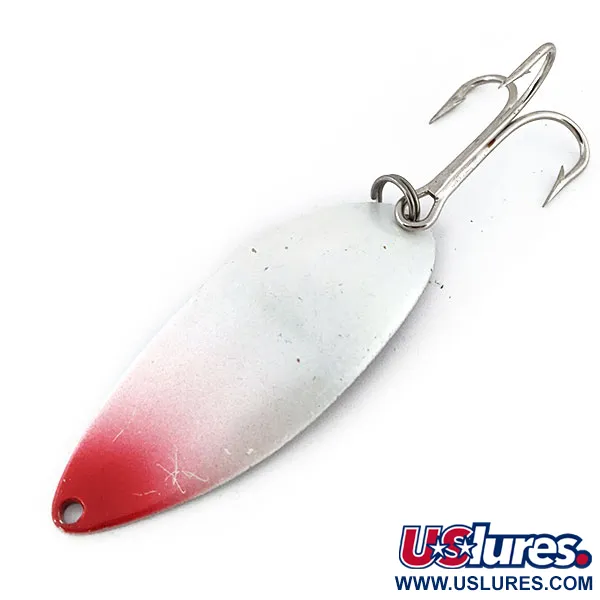 Seneca Little Cleo (Hula Girl), білий перламутр/червоний/нікель, 21 г, блесна коливалка (колебалка) #13760