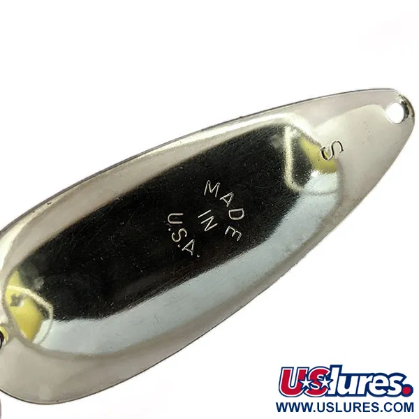  Worth Chippewa Steel Spoon, зелений/жовтий/нікель, 17 г, блесна коливалка (колебалка) #13776