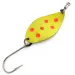 Luhr Jensen ​Manistee 4 UV (світиться в ультрафіолеті), жовтий/червоний, 14 г, блесна коливалка (колебалка) #13781