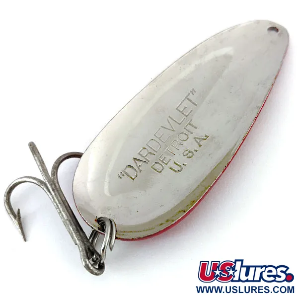Eppinger Dardevle Dardevlet, червоний/білий/нікель, 21 г, блесна коливалка (колебалка) #13796