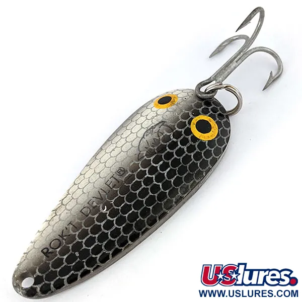 Eppinger Dardevle Rok't Devlet, нікель/чорний/білий, 36 г, блесна коливалка (колебалка) #13797