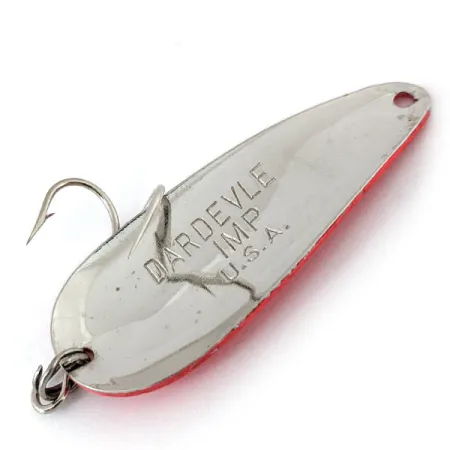 Eppinger Dardevle Imp UV (світиться в ультрафіолеті), неоновий рожевий/нікель, 11 г, блесна коливалка (колебалка) #13798