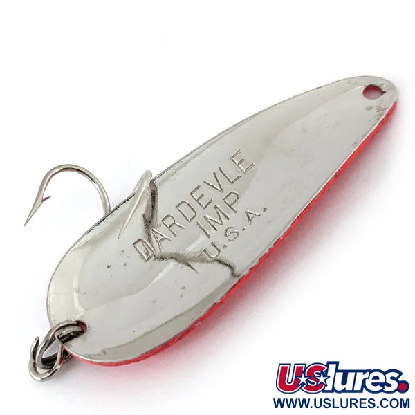 Eppinger Dardevle Imp UV (світиться в ультрафіолеті), неоновий рожевий/нікель, 11 г, блесна коливалка (колебалка) #13798