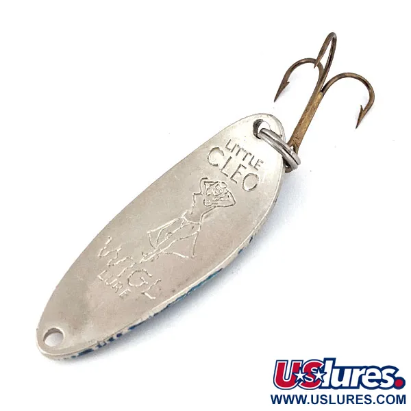Seneca Little Cleo (Hula Girl), нікель/синій, 10 г, блесна коливалка (колебалка) #13806