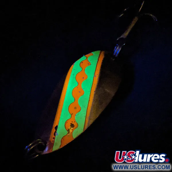 Luhr Jensen Little Jewel UV (світиться в ультрафіолеті), латунь, 14 г, блесна коливалка (колебалка) #13819