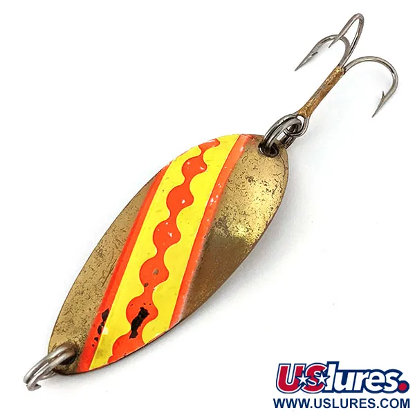 Luhr Jensen Little Jewel UV (світиться в ультрафіолеті), латунь, 14 г, блесна коливалка (колебалка) #13819