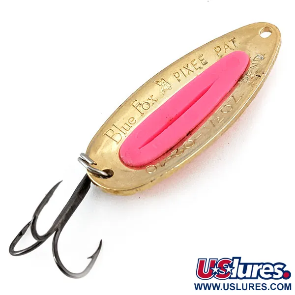  Blue Fox Pixee UV (світиться в ультрафіолеті), Карбоване золото/рожевий UV -світиться в ультрафіолеті, 14 г, блесна коливалка (колебалка) #13833