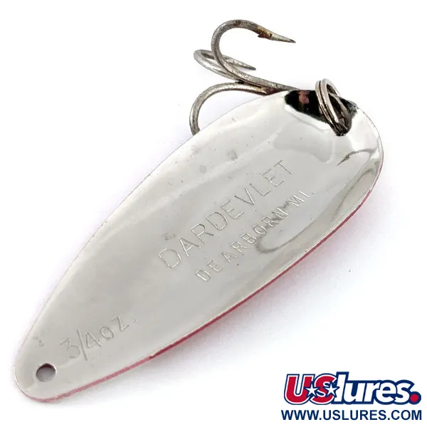 Eppinger Dardevle Dardevlet, червоний/білий/нікель, 21 г, блесна коливалка (колебалка) #13840