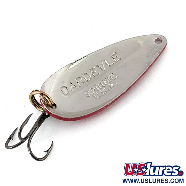 Eppinger Dardevle Spinnie, червоний/білий/нікель, 9 г, блесна коливалка (колебалка) #13845