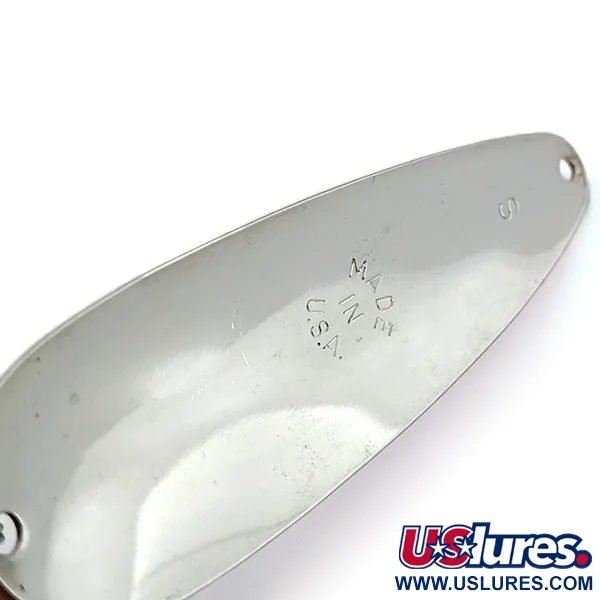  Worth Chippewa Steel Spoon, червоний/білий/нікель, 21 г, блесна коливалка (колебалка) #13850