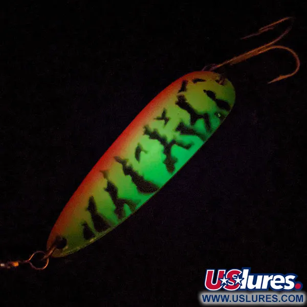 Luhr Jensen Krocodile #5 UV (світиться в ультрафіолеті), Fire Tiger, 21 г, блесна коливалка (колебалка) #13895