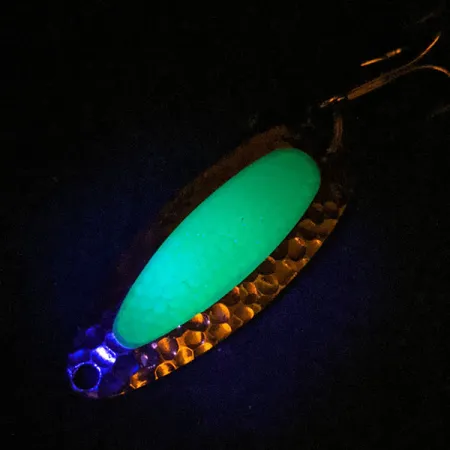 Blue Fox Pixee UV (світиться в ультрафіолеті), Хром/зелений, 14 г, блесна коливалка (колебалка) #15719