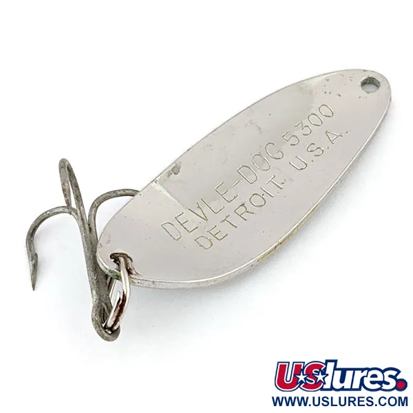 Eppinger Dardevle Devle-Dog 5300, нікель, 10 г, блесна коливалка (колебалка) #13908