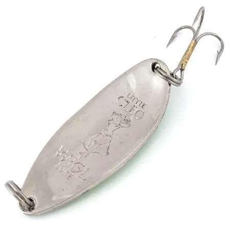 Seneca Little Cleo (Hula Girl), нікель/зелений, 18 г, блесна коливалка (колебалка) #13912