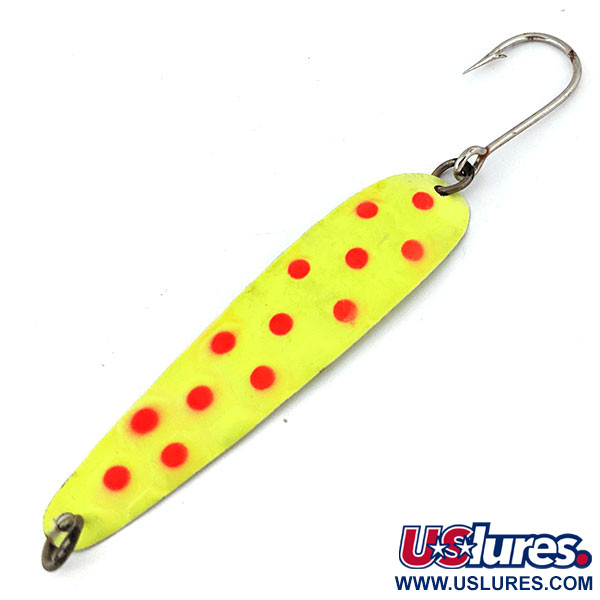 Luhr Jensen Luhr jensen Flutter Spoon UV (світиться в ультрафіолеті), жовтий/червоний, 4 г, блесна коливалка (колебалка) #13927