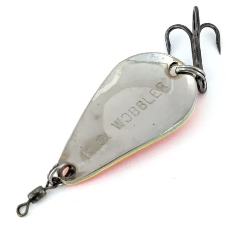 Acme K.O. Wobbler UV (світиться в ультрафіолеті), жовтий/помаранчевий/нікель, 14 г, блесна коливалка (колебалка) #13933