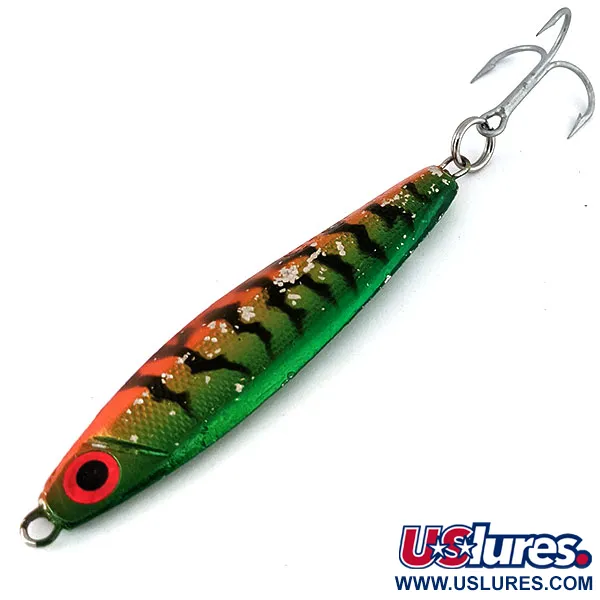  ​Luhr Jensen Nordic #60, пількер UV (світиться в ультрафіолеті), Fire Tiger, 56 г, блесна коливалка (колебалка) #13958