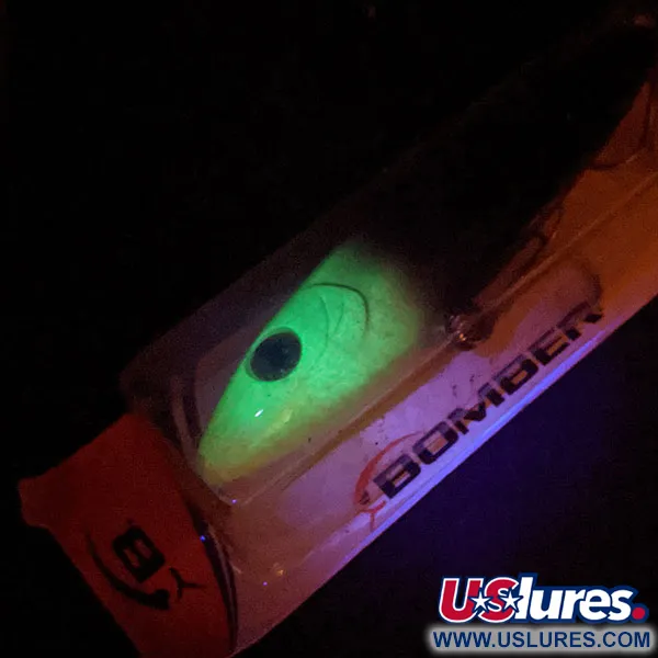  Bomber Bait Bonanza UV (світиться в ультрафіолеті), чорний/шартрез, 25 г, воблер #13962