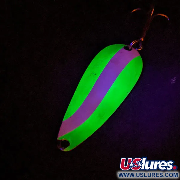  Worth Chippewa Steel Spoon, зелений/білий/нікель, 10 г, блесна коливалка (колебалка) #13971